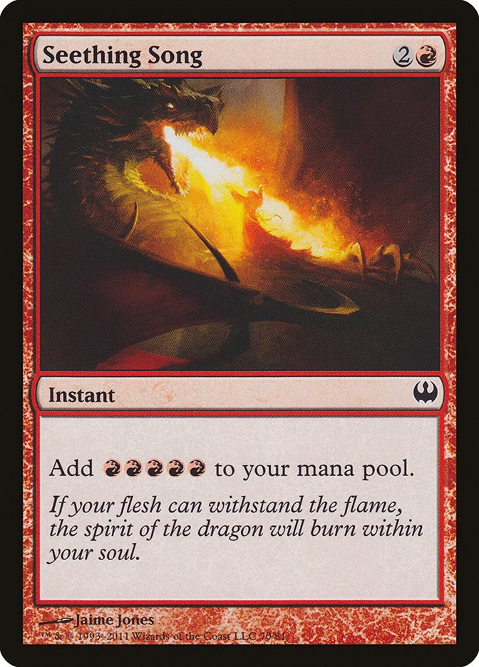 Seething Song [Duel Decks: Knights vs. Dragons] 