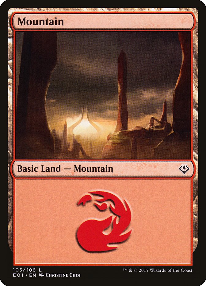 Mountain (105) [Archenemy: Nicol Bolas] 