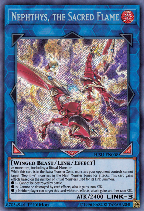 Nephthys, the Sacred Flame [HISU-EN008] Secret Rare 