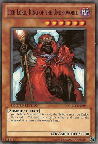 Lich Lord, King of the Underworld [GLD4-EN019] Common 