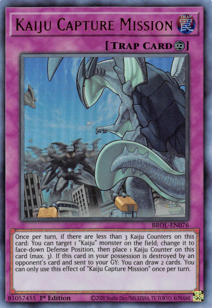 Kaiju Capture Mission [BROL-EN076] Ultra Rare 
