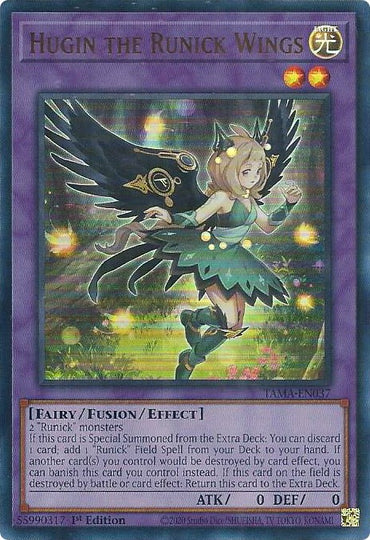 Hugin the Runick Wings [TAMA-EN037] Ultra Rare 