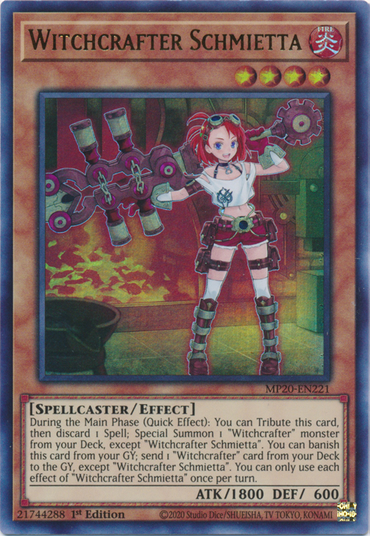 Witchcrafter Schmietta [MP20-EN221] Ultra Rare 