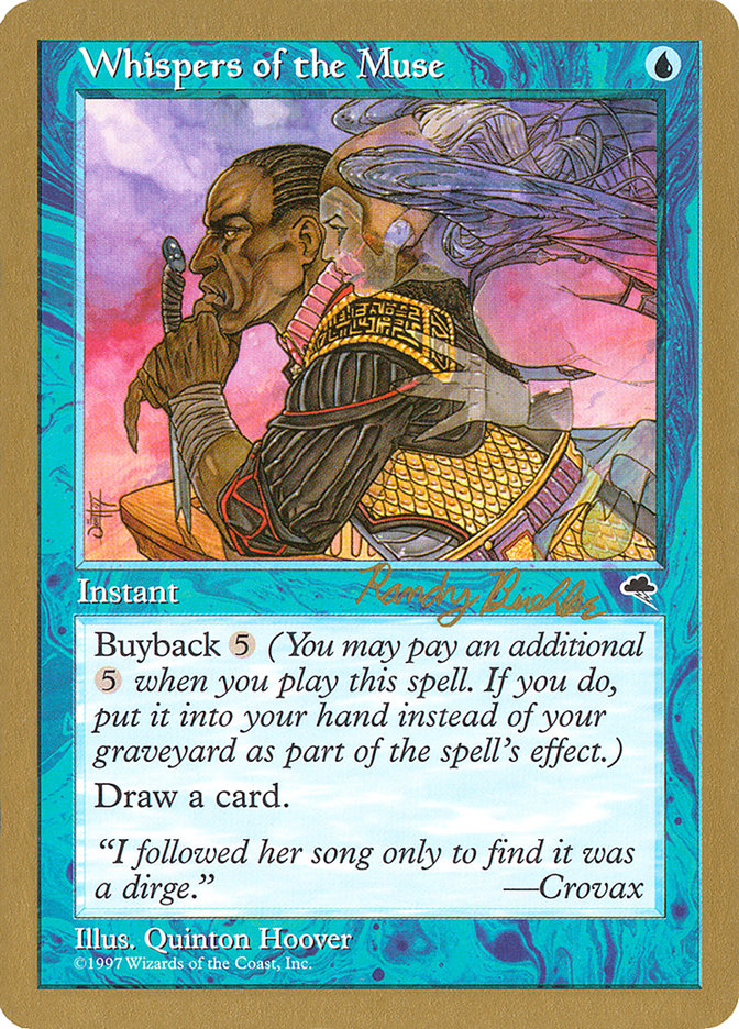 Whispers of the Muse (Randy Buehler) [World Championship Decks 1998] 