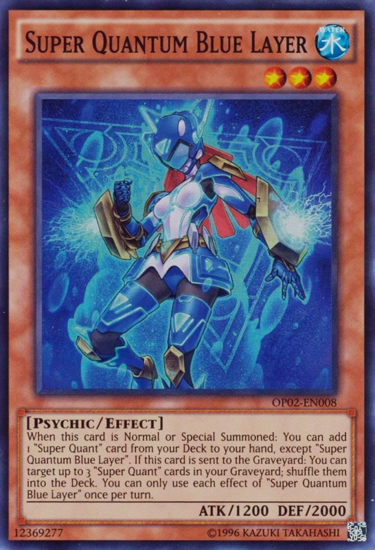 Super Quantum Blue Layer [OP02-EN008] Super Rare 