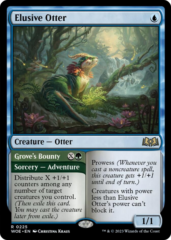 Elusive Otter // Grove's Bounty [Wilds of Eldraine] 