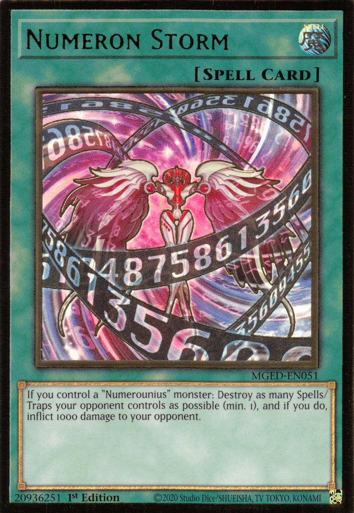 Numeron Storm [MGED-EN051] Gold Rare 