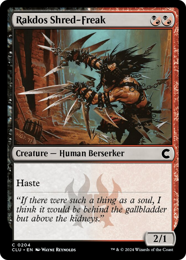 Rakdos Shred-Freak [Ravnica: Clue Edition] 