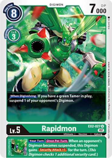 Rapidmon [EX2-027] (Tamer Party Vol. 6 Promo) [Digital Hazard Promos] 
