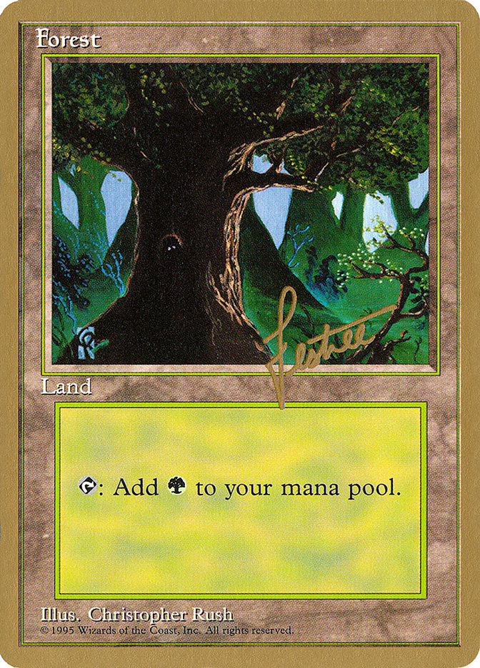 Forest (bl377) (Bertrand Lestree) [Pro Tour Collector Set] 