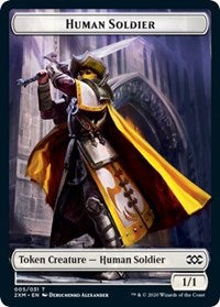 Human Soldier // Tuktuk the Returned Double-Sided Token [Double Masters Tokens] 