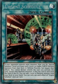 Urgent Schedule [LDS2-EN125] Secret Rare 