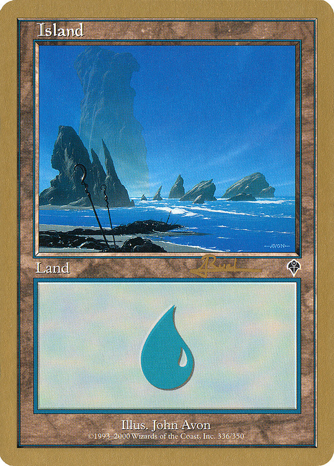 Island (ar336) (Antoine Ruel) [World Championship Decks 2001] 