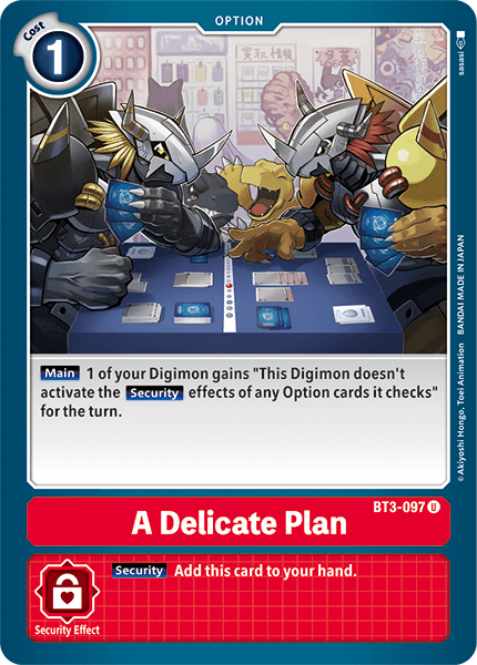 A Delicate Plan [BT3-097] [Release Special Booster Ver.1.5] 