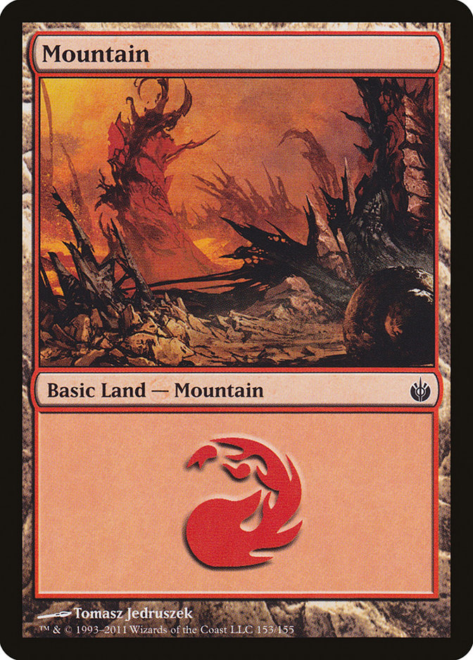 Mountain (153) [Mirrodin Besieged] 