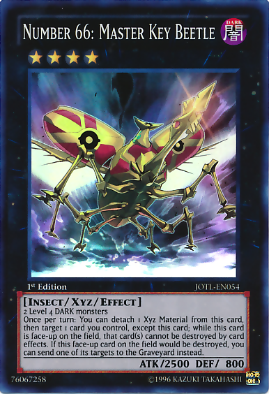 Number 66: Master Key Beetle [JOTL-EN054] Super Rare 