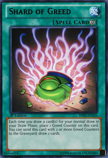 Shard of Greed [BP02-EN165] Mosaic Rare 