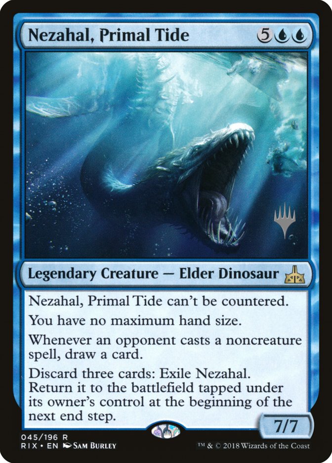 Nezahal, Primal Tide (Promo Pack) [Rivals of Ixalan Promos] 