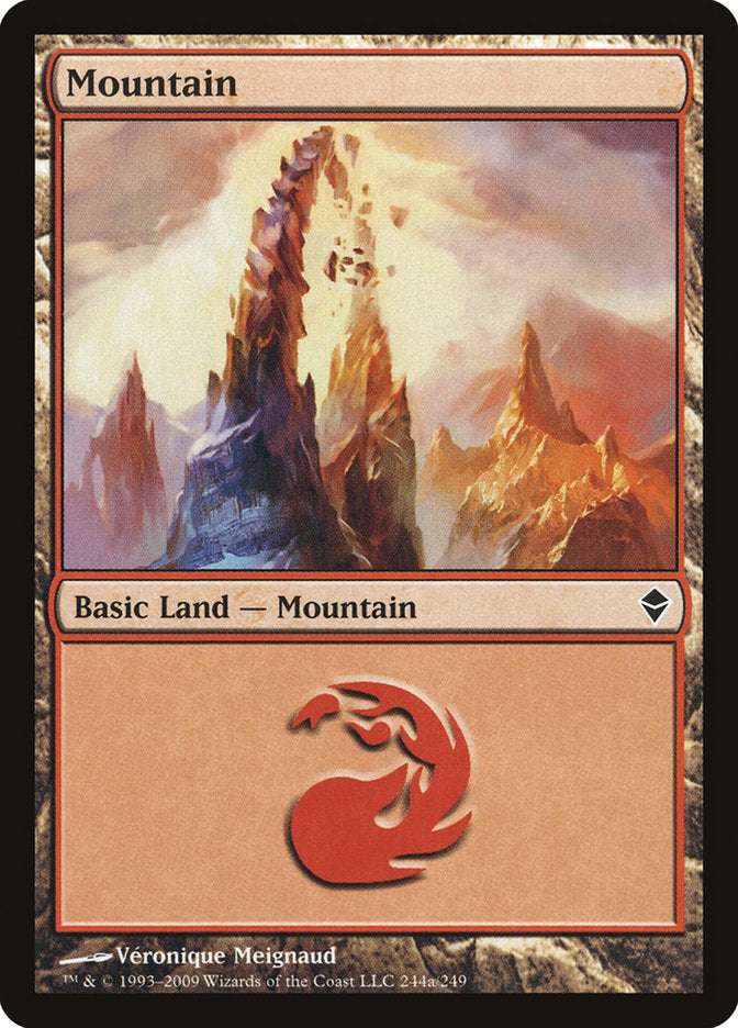 Mountain (244a) [Zendikar] 