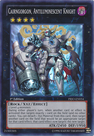 Cairngorgon, Antiluminescent Knight [PRIO-EN054] Super Rare 