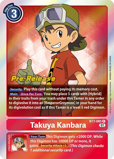 Takuya Kanbara [BT7-085] [Next Adventure Pre-Release Cards] 