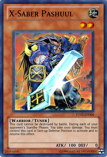 X-Saber Pashuul [TU07-EN004] Super Rare 