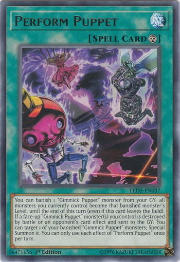 Perform Puppet [LED5-EN037] Rare 