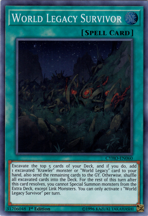 World Legacy Survivor [CYHO-EN060] Super Rare 