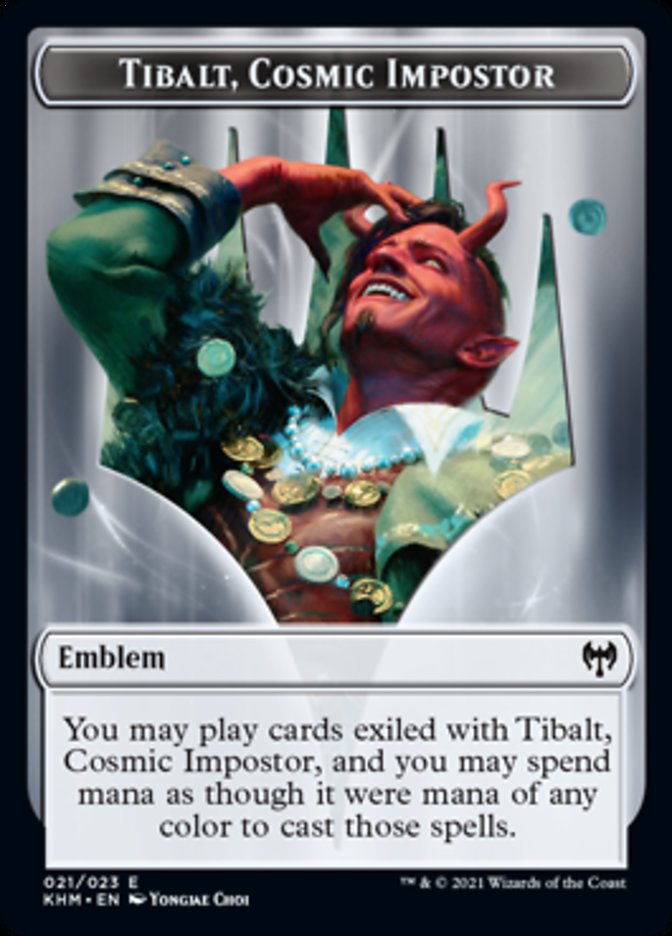 Tibalt, Cosmic Impostor Emblem [Kaldheim Tokens] 