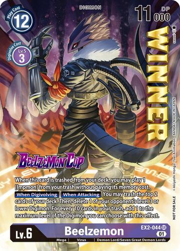 Beelzemon [EX2-044] (Beelzemon Cup Winner) [Starter Deck: Beelzemon Advanced Deck Set Promos] 