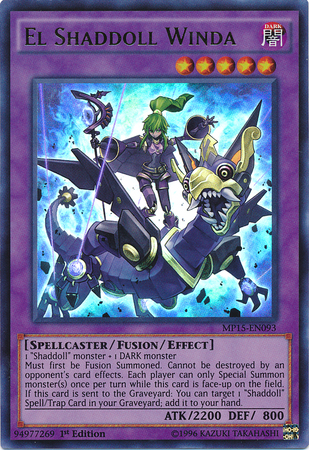 The Shaddoll Winda [MP15-EN093] Ultra Rare 
