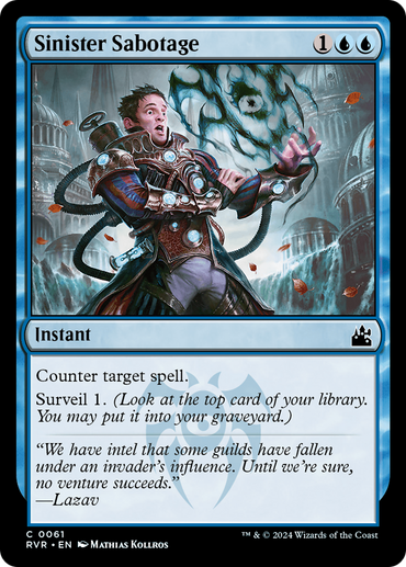 Sinister Sabotage [Ravnica Remastered] 