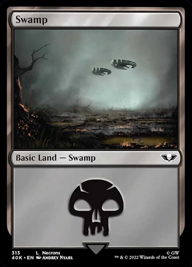 Swamp (313) (Surge Foil) [Warhammer 40,000] 