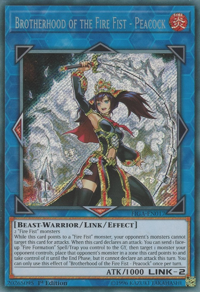 Brotherhood of the Fire Fist - Peacock [FIGA-EN017] Secret Rare 