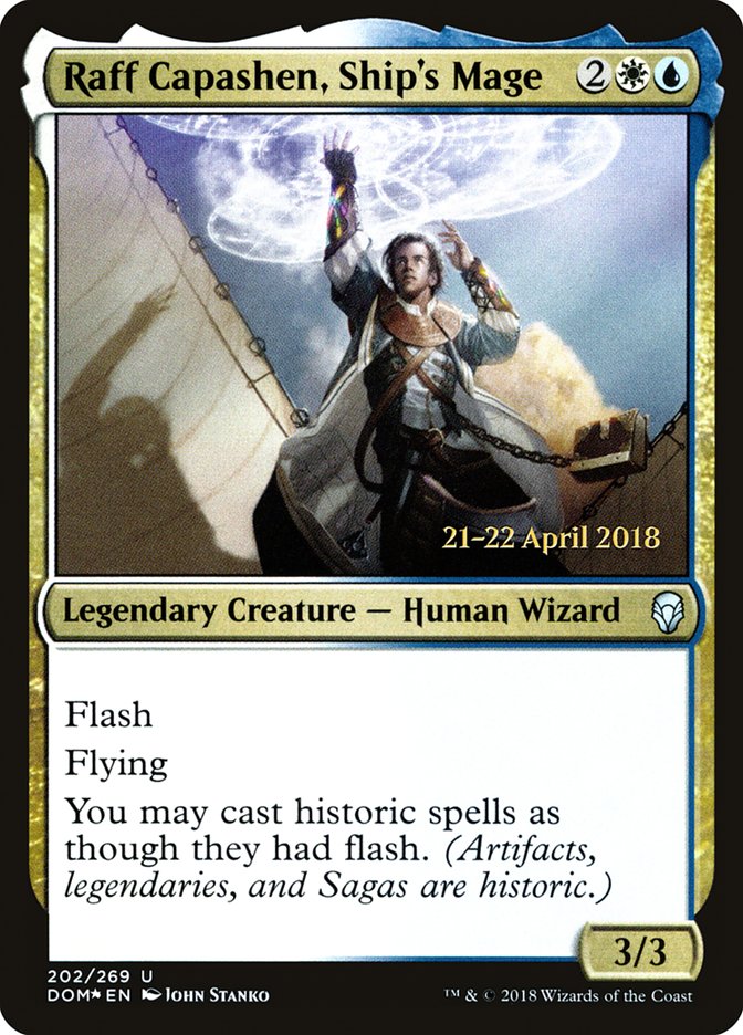 Raff Capashen, Ship's Mage [Dominaria Prerelease Promos] 