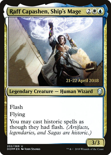 Raff Capashen, Ship's Mage [Dominaria Prerelease Promos] 