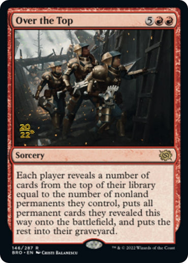 Over the Top [The Brothers' War Prerelease Promos] 