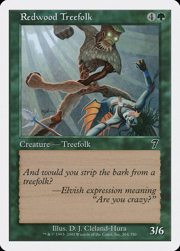 Redwood Treefolk [Seventh Edition] 