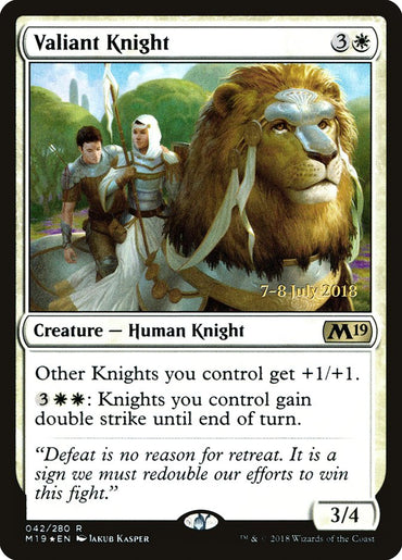 Valiant Knight [Core Set 2019 Prerelease Promos] 