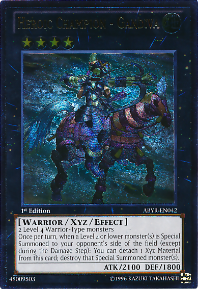Heroic Champion - Gandiva (UTR) [ABYR-EN042] Ultimate Rare 