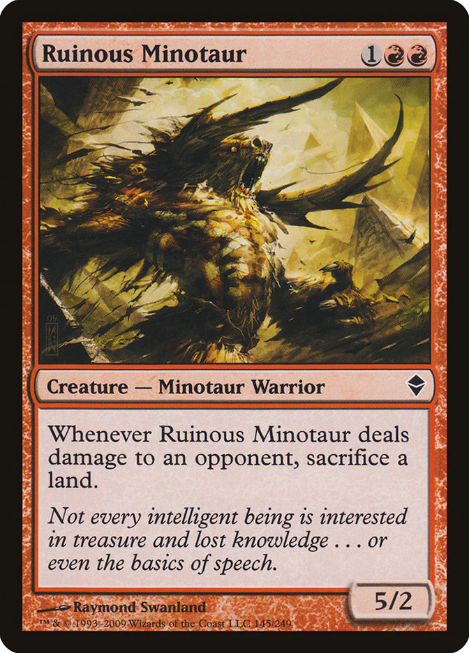 Ruinous Minotaur [Zendikar] 