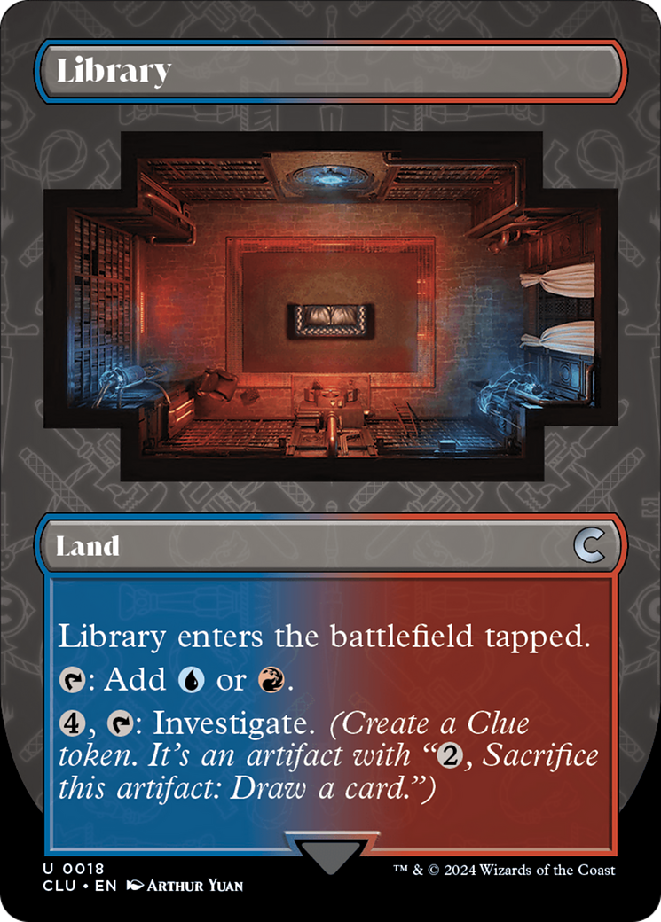 Library (Borderless) [Ravnica: Clue Edition] 