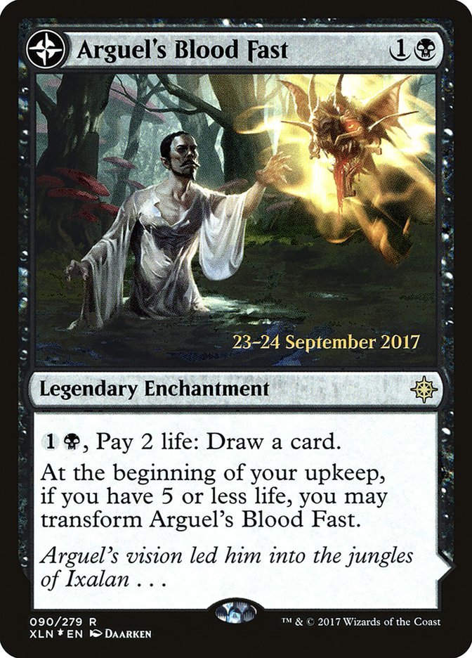 Arguel's Blood Fast // Temple of Aclazotz [Ixalan Prerelease Promos] 