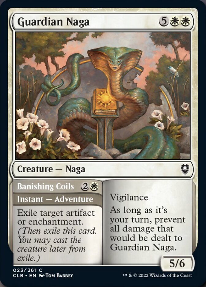 Guardian Naga // Banishing Coils [Commander Legends: Battle for Baldur's Gate] 