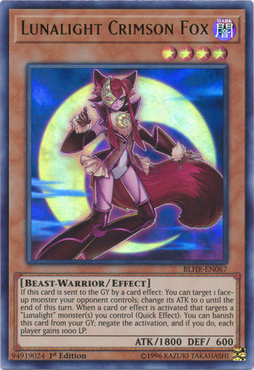 Lunalight Crimson Fox [BLHR-EN067] Ultra Rare 