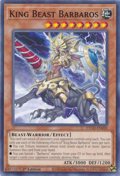 King Beast Barbaros [ETCO-EN030] Common 