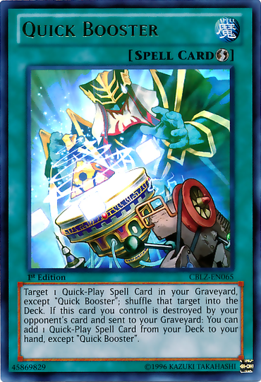 Quick Booster [CBLZ-EN065] Ultra Rare 