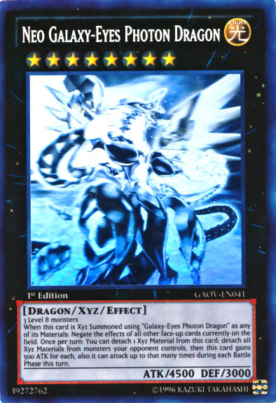 Neo Galaxy-Eyes Photon Dragon [GAOV-EN041] Ghost Rare 