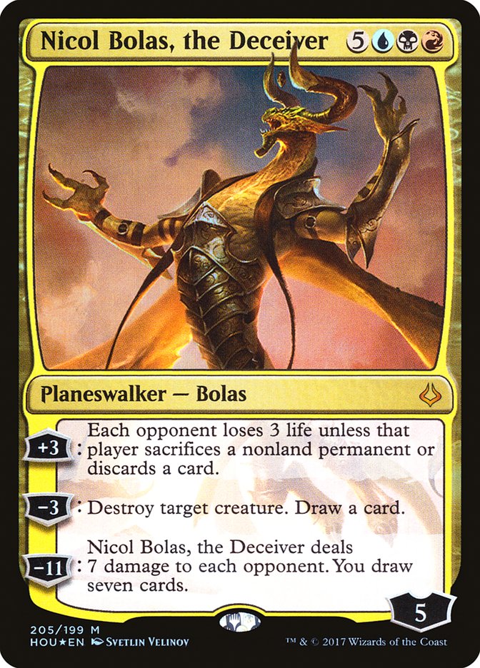 Nicol Bolas, the Deceiver [Hour of Devastation] 