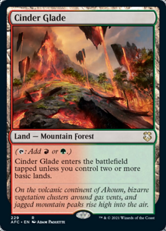 Cinder Glade [Dungeons & Dragons: Adventures in the Forgotten Realms Commander] 